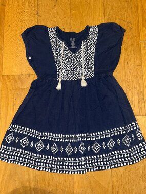 Egg New York Kids Navy Blue and White Blouse